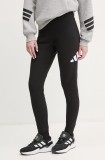 adidas colanti Essentials femei, culoarea negru, cu imprimeu, JH1182