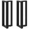 VidaXL Picioare de masă consolă &icirc;n formă de T, 2 buc., negru, 25x28x(72-73) cm, oțel 4013040