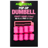 Pelete Artificiale KORDA Pop Up Dumbell, Fruity Squid, Pink, 16mm, 5buc/pac