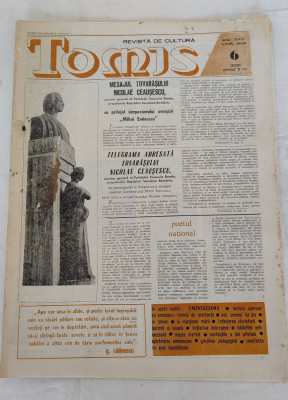 TOMIS - revistă de cultură (iunie 1989) Nr. 6 - Centenar Mihai Eminescu foto