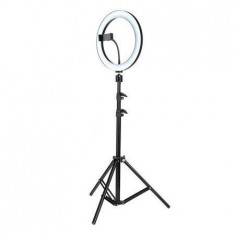 Lampa Circulara Ring Light, Reglare Intensitate, 3 Tipuri Lumina Si Trepied Inclus CT-002