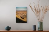 Tablou Canvas, "Umbre și lumină &icirc;n deșertul arid", Peisaj, Deșert, Munți, Uscat, St&acirc;ncos, Nisip, Relieful, Arid, Vedere, Mozaic, Natură, 26 x 39 cm, C