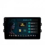 Navigatie 2K Dacia Renault 4GB RAM Android 13 Octacore Slot Sim 4G DSP GPS Wi-FI Carplay Android Auto USB Bluetooth Waze Touchscreen 9.5 Inch