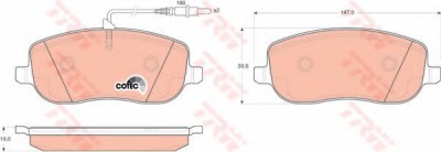Set placute frana,frana disc PEUGEOT 807 (E) (2002 - 2016) TRW GDB1503 foto