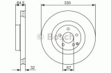 Disc frana MERCEDES E-CLASS T-Model (S211) (2003 - 2009) BOSCH 0 986 479 415