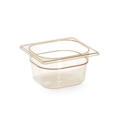 Tava gastronorm GN 1/6 din policarbonat, Hendi, 1.6 litri, 176x162x100(h)mm, BPA free, rezistenta la temperaturi -40 pana la 150 C, rezistenta mare la foto