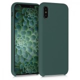 Husa pentru Apple iPhone X / iPhone XS, Silicon, Verde, 42495.171, Carcasa