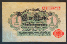 Bancnota istorica 1 MARK / MARCA - GERMANIA, anul 1914 *cod 807 - BERLIN foto