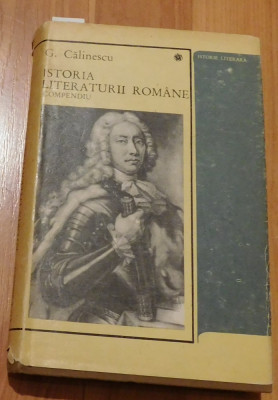 Istoria literaturii romane de George Calinescu. Compendiu foto