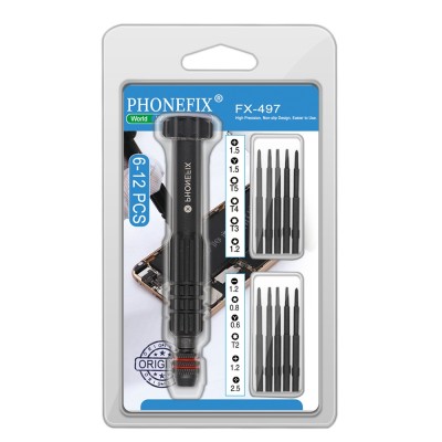 Set 12 surubelnite Torx Hex T2 T3 T4 T5 T6 telefon Apple iPhone, Macbook, ceas foto