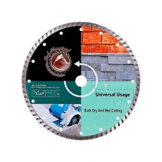 Panza Fierastrau Circular T.C.T pentru Materiale de Constructie - Debitare la Rece, Umeda si Uscata, Diametru 230 mm, Dimensiunea segmentului: 7 mm, G