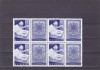 Romania (1959) LP 484a Ziua marcii postale romanesti cu vinieta, bloc de 4, MNH., Istorie, Nestampilat