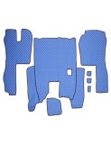 Set Covorase Piele Ecologica Truck Umbrella Pentru Scania Seria R 380-420, 2005-2016,Cutie Manuala, Albastru