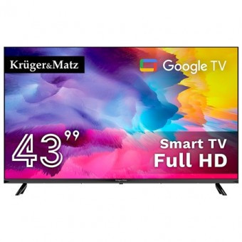 Google smart tv 43 inch 108cm h265 hevc kruger&amp;amp;matz foto