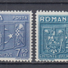 ROMANIA 1938 LP 123 INTELEGEREA BALCANICA SERIE CU SARNIERA