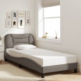 Cumpara ieftin Cadru de pat fără saltea Taupe 80x200 cm țesătură