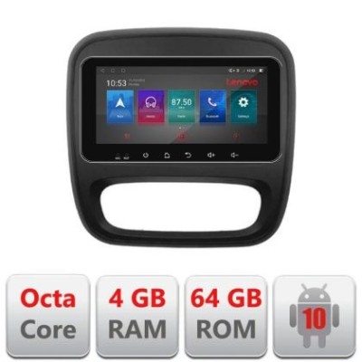 Navigatie Renault Trafic 2014-2017 I-rt09 4+64 ecran 10.33&amp;quot; Android Waze USB Navigatie Internet Youtube Radio CarStore Technology foto