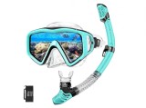Cumpara ieftin Set snorkeling Fuqiduo pentru adulti cu ochelari anti-aburire si tub - RESIGILAT