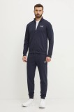 EA7 Emporio Armani trening din bumbac culoarea albastru marin, PJVRZ.8NPV60