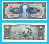 Brazilia (pick 186) 50 Centavos 1967 UNC serie: 066422; Supratipar pe p172