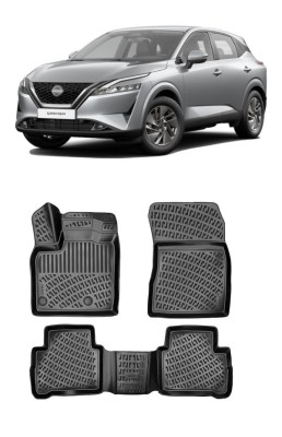 Set Covorase Auto Cauciuc Dedicate Nissan Qashqai III (J12) 2021-2023 foto