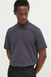 G-Star Raw polo de bumbac culoarea gri, neted, D22783-D287