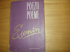 SERGHEI ESENIN - POEZII, POEME ( 1957, rara, Editura Cartea Rusa ) * foto