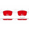 Placute frana Volvo S60 1 (384), S70 (874), S80 1 (184), V70 1 (875, V70 2 (285), Xc70 1 Cross Country (295), punte fata, nu este pregatit pentru sen, Trw