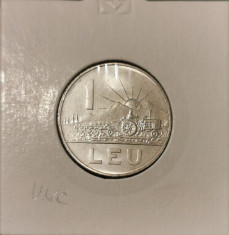 Moneda Romania 1 leu 1966 UNC foto