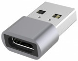 Adaptor USB 2.0 type C la USB-A M-T Aluminiu, kur31-24, Oem