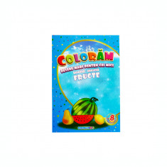 Carte de colorat educativa: fructe, B5 16 pagini Eurobookids foto