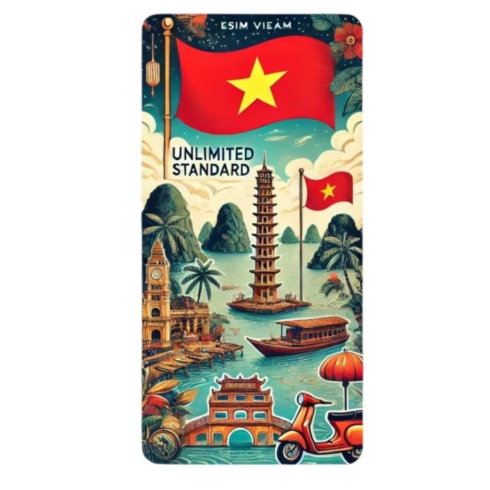 eSIM Vietnam, Unlimited Standard, 30 Days