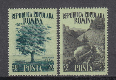ROMANIA 1956 LP 408 LUNA PADURII SERIE MNH foto