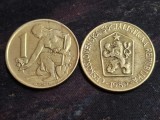 Cehoslovacia 1989 - 1 koruna, circulata