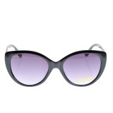 Ochelari de soare cat-eye cu rama neagra lucioasa
