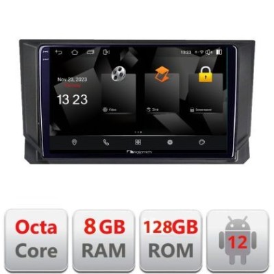Navigatie Seat Arona Android Octa Core Qualcomm 2K Qled 8+128 DTS DSP 360 4G Optical CarStore Technology foto