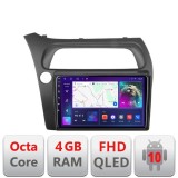 Navigatie Android Honda Civic Hatchback 2006-2012, QLED, Octa Core, 4GB+64GB