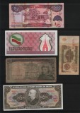Set 5 bancnote de prin lume adunate (cele din imagini) #29, Africa