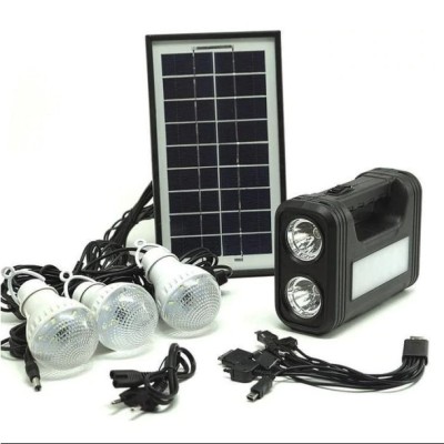 Kit solar GD-Lite 8017 dotat cu dispozitive USB cu 3 becuri LED si acumulator de mare capacitate foto