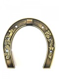 Potcoava norocoasa Feng Shui, metal 13 cm