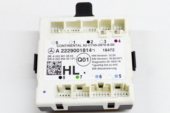 Modul de control ușă st&acirc;nga spate MERCEDES-BENZ GLC C253 2019 OEM: A2229023313,A2229015803,A2-C745-2870-8-00,A2229001814 | 17837564