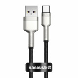 Cablu de Date USB la Type-C 66W, 2m Baseus Cafule (CAKF000201) Negru