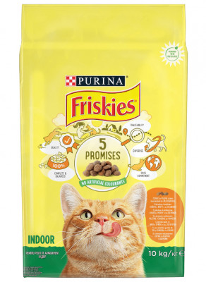 Hrana pisici Friskies Indoor pui si legume 10 kg foto