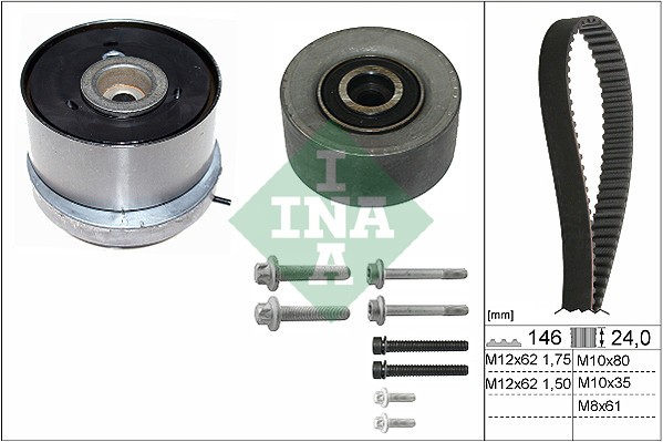 INA 530 0724 10 Set curea de distributie