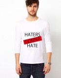 Bluza alba, barbati, Haters - M, THEICONIC