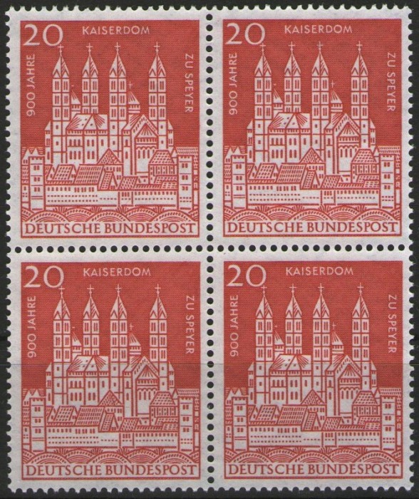 Germania 1961 - Catedrala Speyer, de 4 neuzata