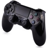 Controller Wireless Doubleshock 4 PS4, Compatibil PlayStation 4, Baterie 800mAh, Negru + Cablu USB