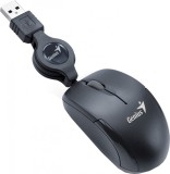 MOUSE Genius, &quot;Micro Traveler V2&quot;, PC sau NB, cu fir, USB, optic, 1200 dpi, butoane/scroll 3/1, , negru, &quot;31010125100&quot; (timbru verde 0.18 lei)