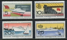 DDR 1960 - Vapoare, FDGB Tourist Ship, serie neuzata foto