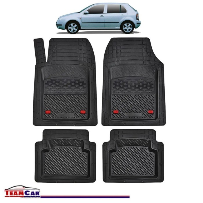 Covorașe Auto TeamCar&reg; Tip Tăviță Compatibile Skoda Fabia I (1999&ndash;2007) - Hatchback